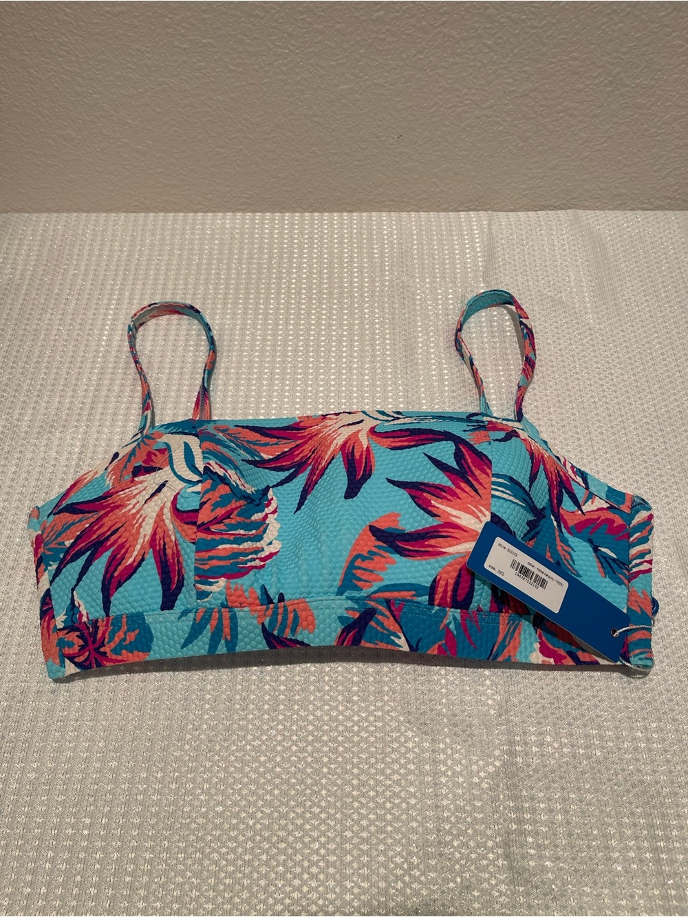 Birdsong Tropical Floral Bikini Top - NWT - 32G